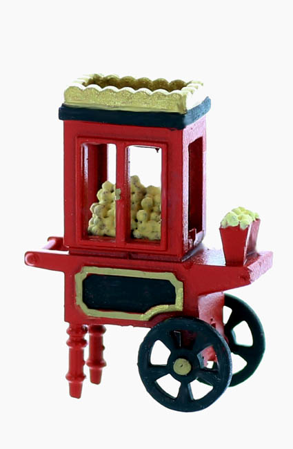 Popcorn Vendor Cart, assembled unpainted