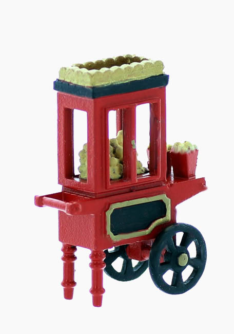 Popcorn Vendor Cart, assembled unpainted