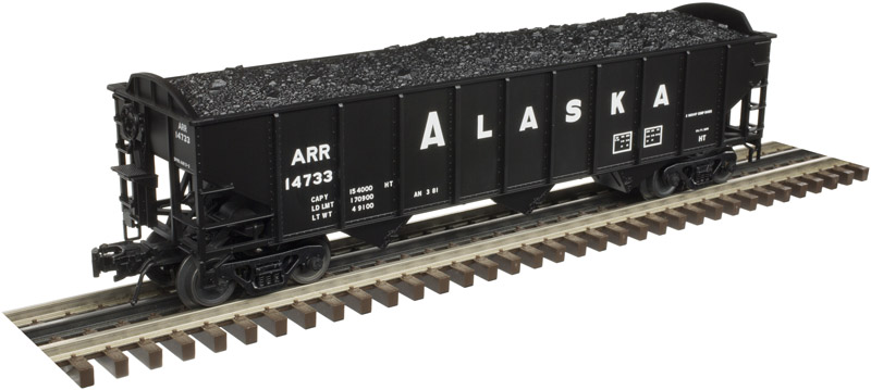 Alaska Railroad AAR 70-ton 3-bay open hopper #14765