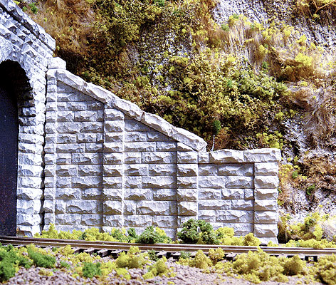 Cut Stone Sloped Tunnel Abutment 2-Pack