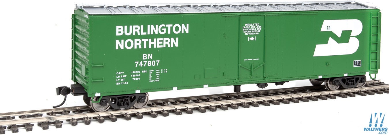 Burlington Northern 50' PC&F insulated boxcar #747807