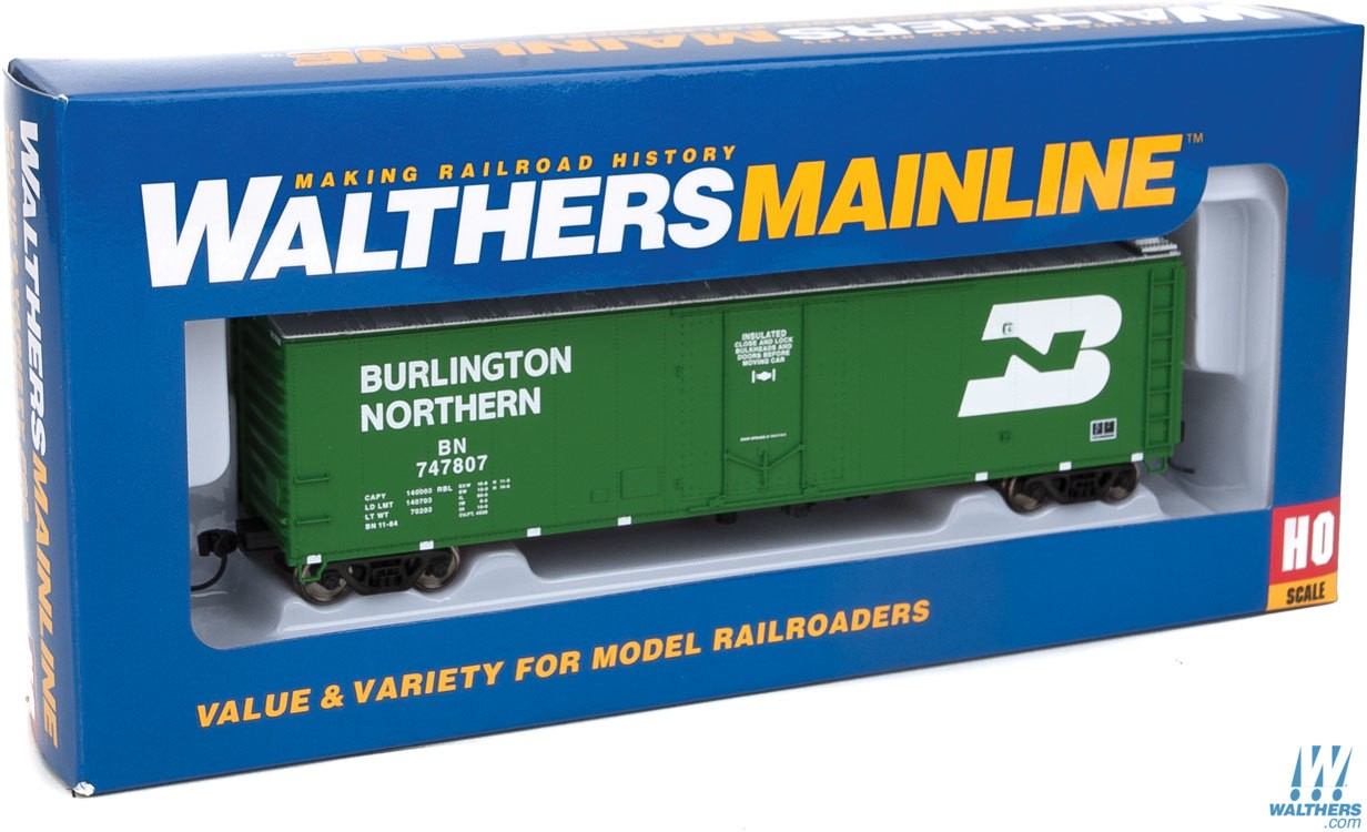 Burlington Northern 50' PC&F insulated boxcar #747807