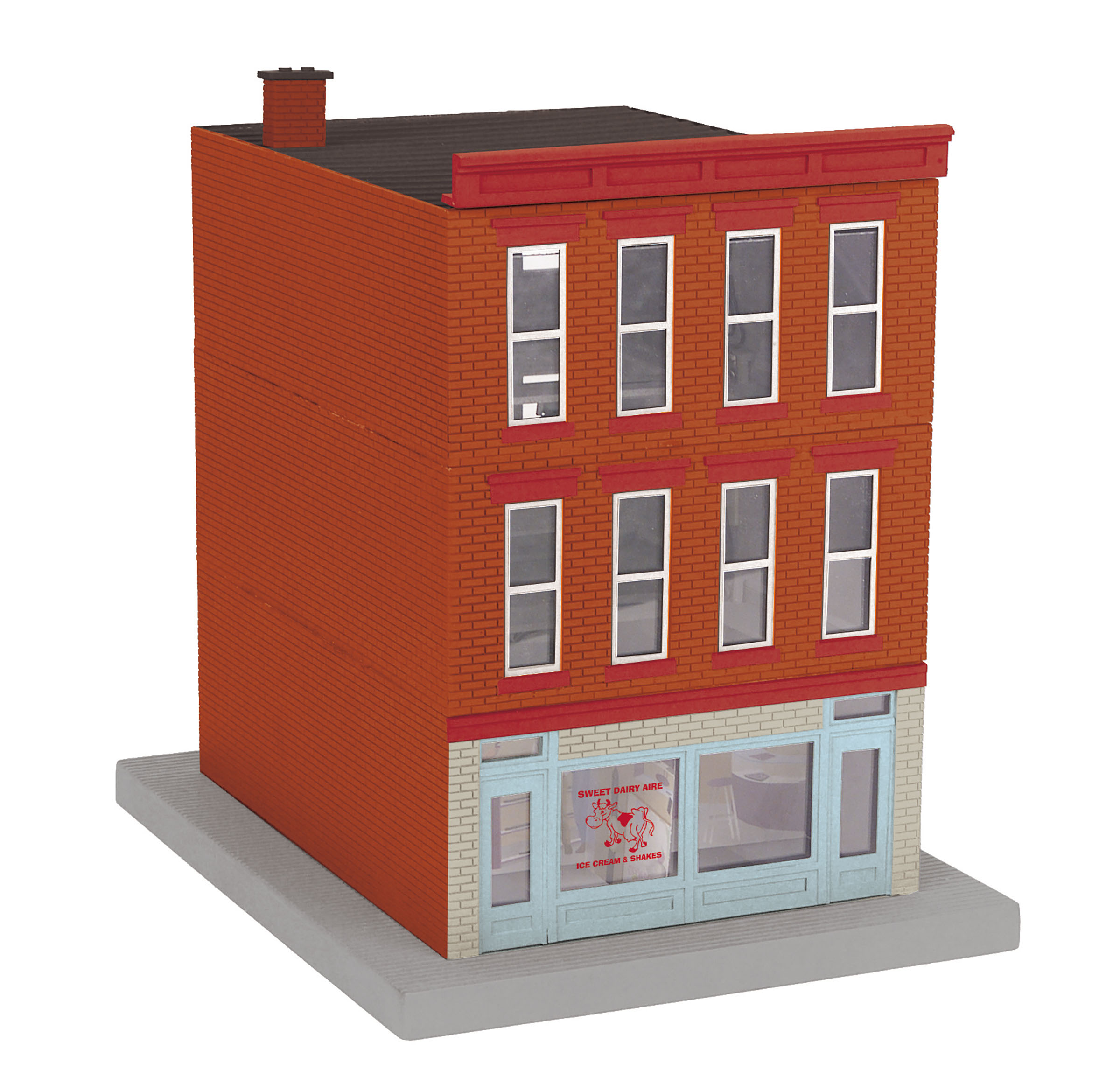Sweet Dairy Aire Ice Cream & Shakes 3-story city building