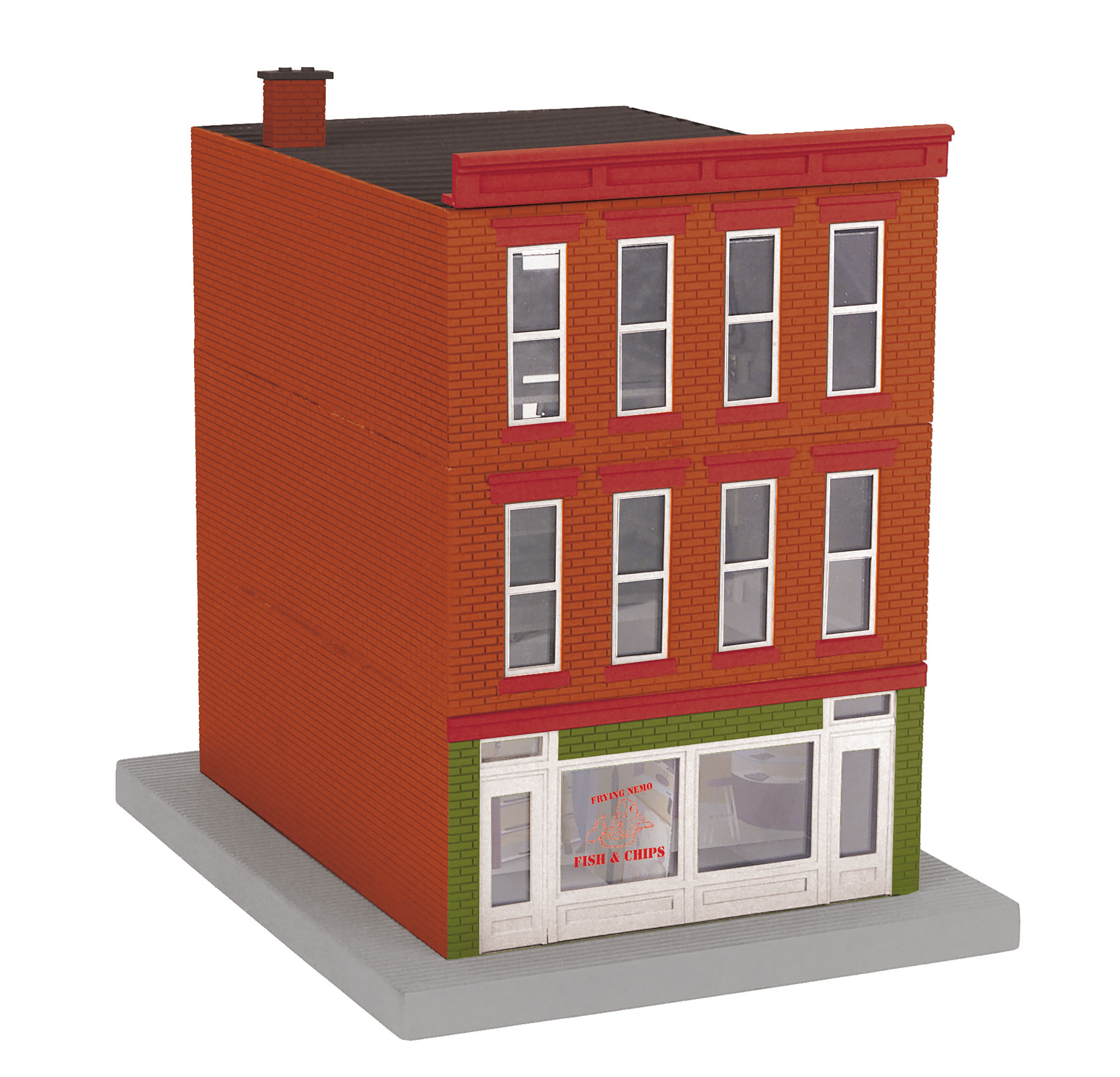 Frying Nemo Fish & Chips 3-story city building