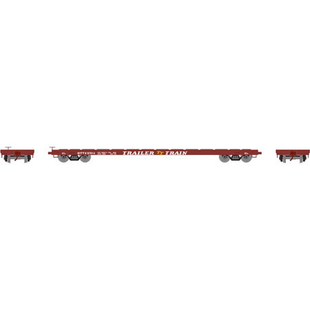 Trailer Train-Brown 60' Flat Car #97014
