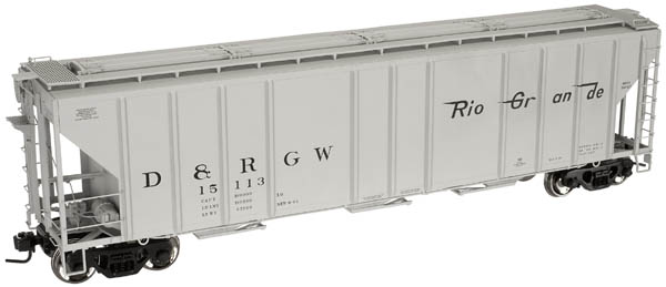 Denver & Rio Grande Western PS-4427 Covered Hopper #15091 2-Rail