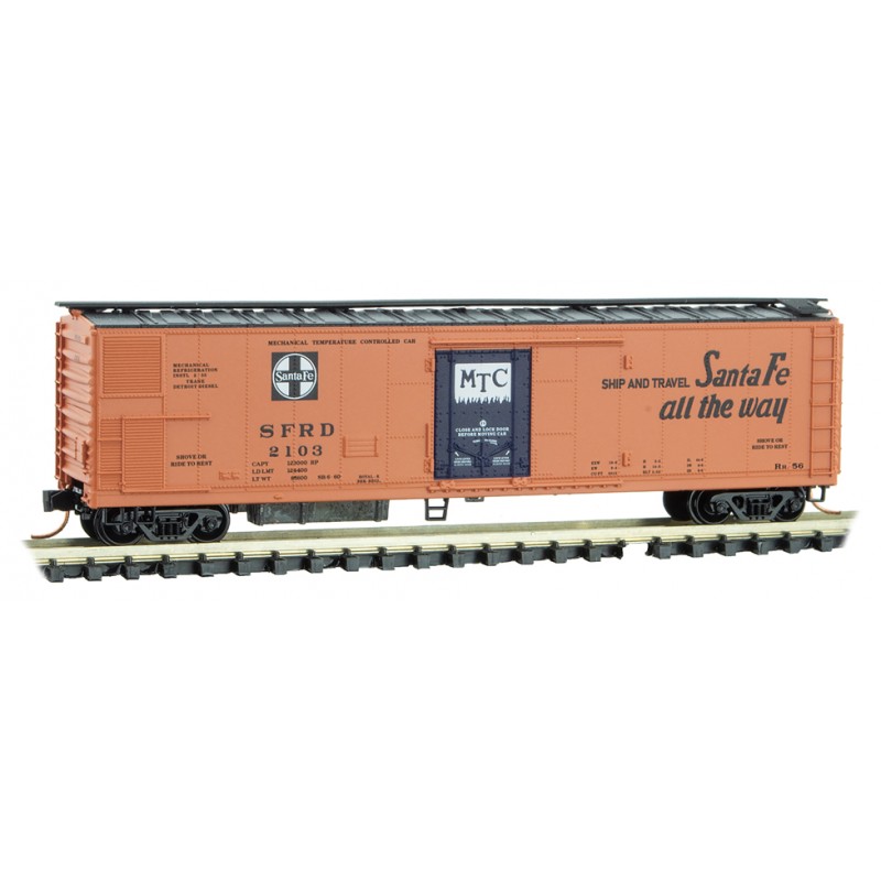 Santa Fe 51' Rivet Side Mechanical Reefer #2103