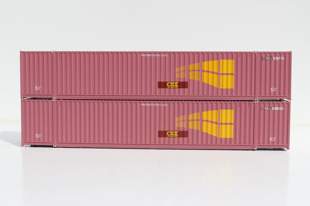 CSX Intermodal 'Ex-Stax Scheme' 53' 6-42-6 Container 2-Pack