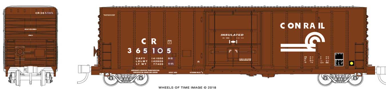 Conrail Class MDTS Exterior Post Insulated Box Car #360560