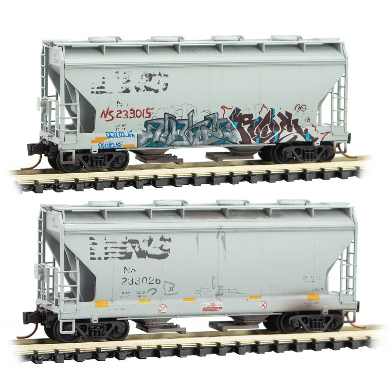 Norfolk Southern Graffiti Covered Hopper 2-Pack