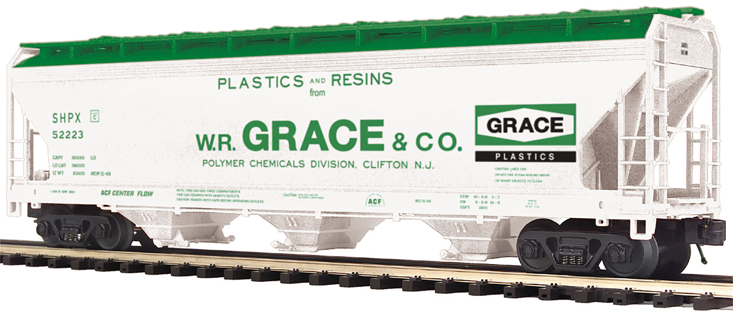 W.R. Grace & Company 3-bay centerflow hopper