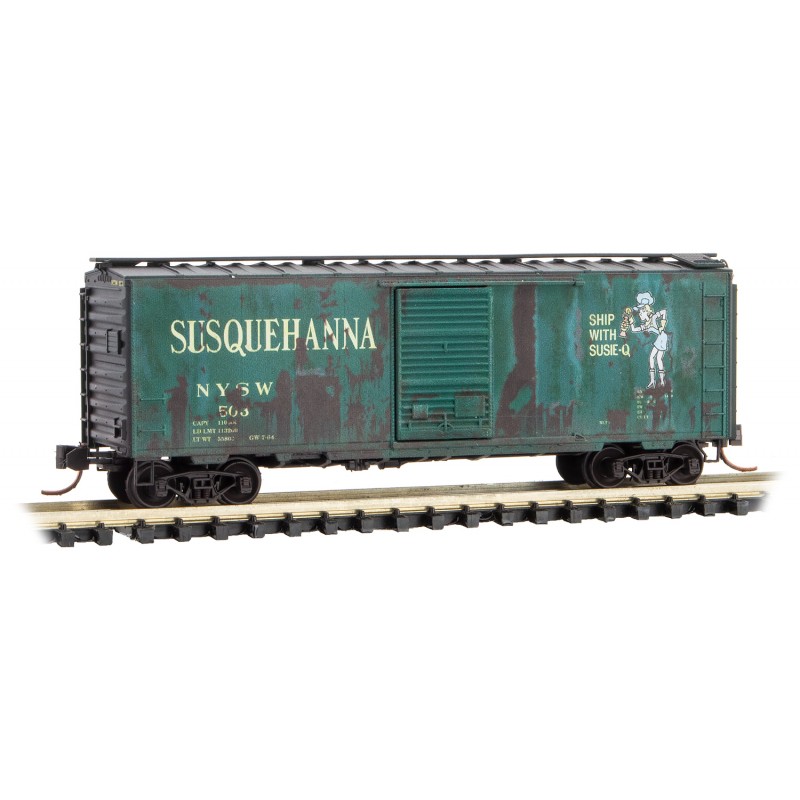 Susquehanna Weathered 40' Standard Single Door Box Car #503