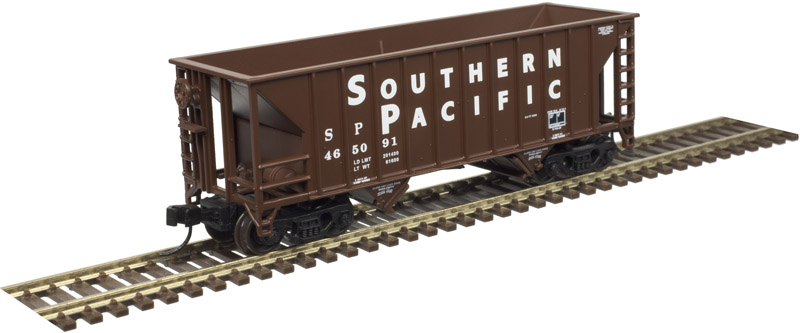Southern Pacific Greenville 100 ton twin hopper car #465091