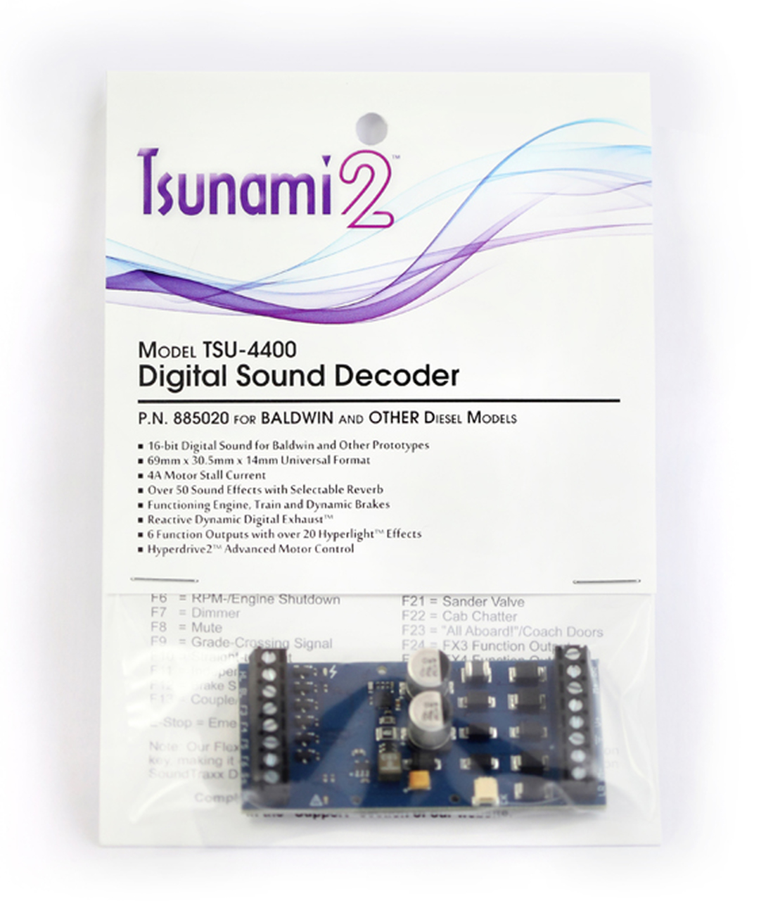 Tsunami2 TSU-4400 Digital Sound Decoder for GE Diesel Models