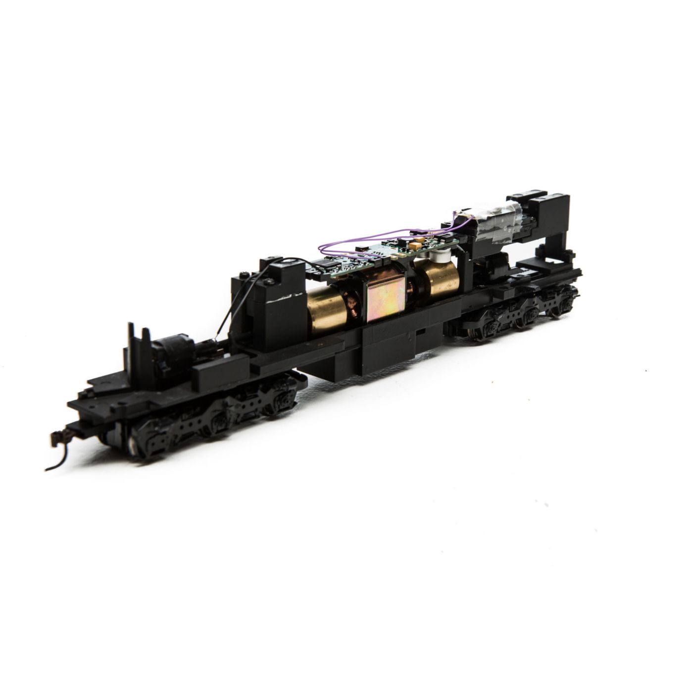 Undecorated SD40T-2 Chassis (black) DCC & Sound Equipped