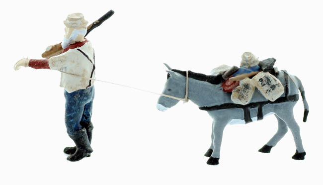Prospector with his Loaded Donkey figure set