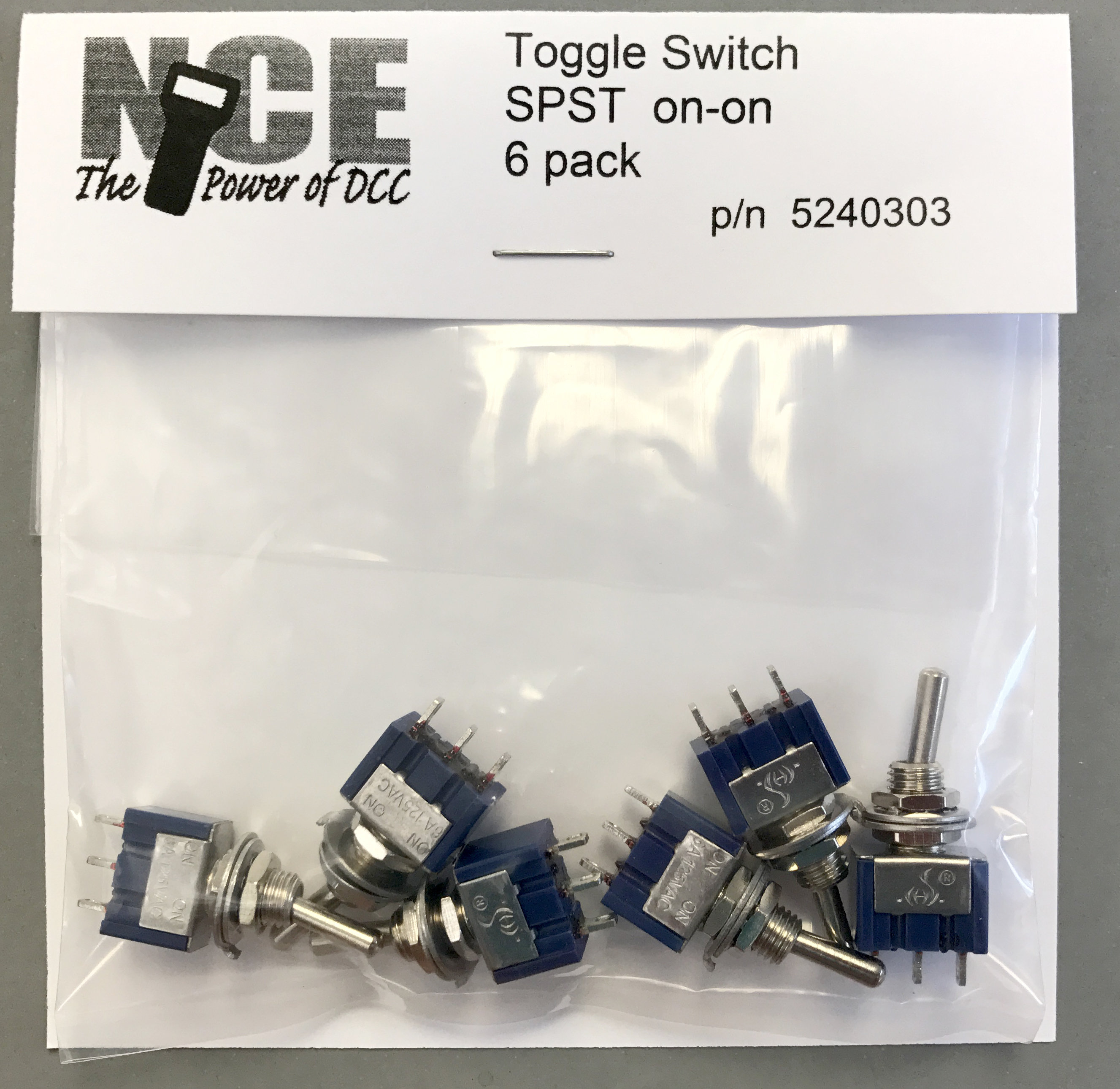 SPDT (on-on) toggle switch 6-pack
