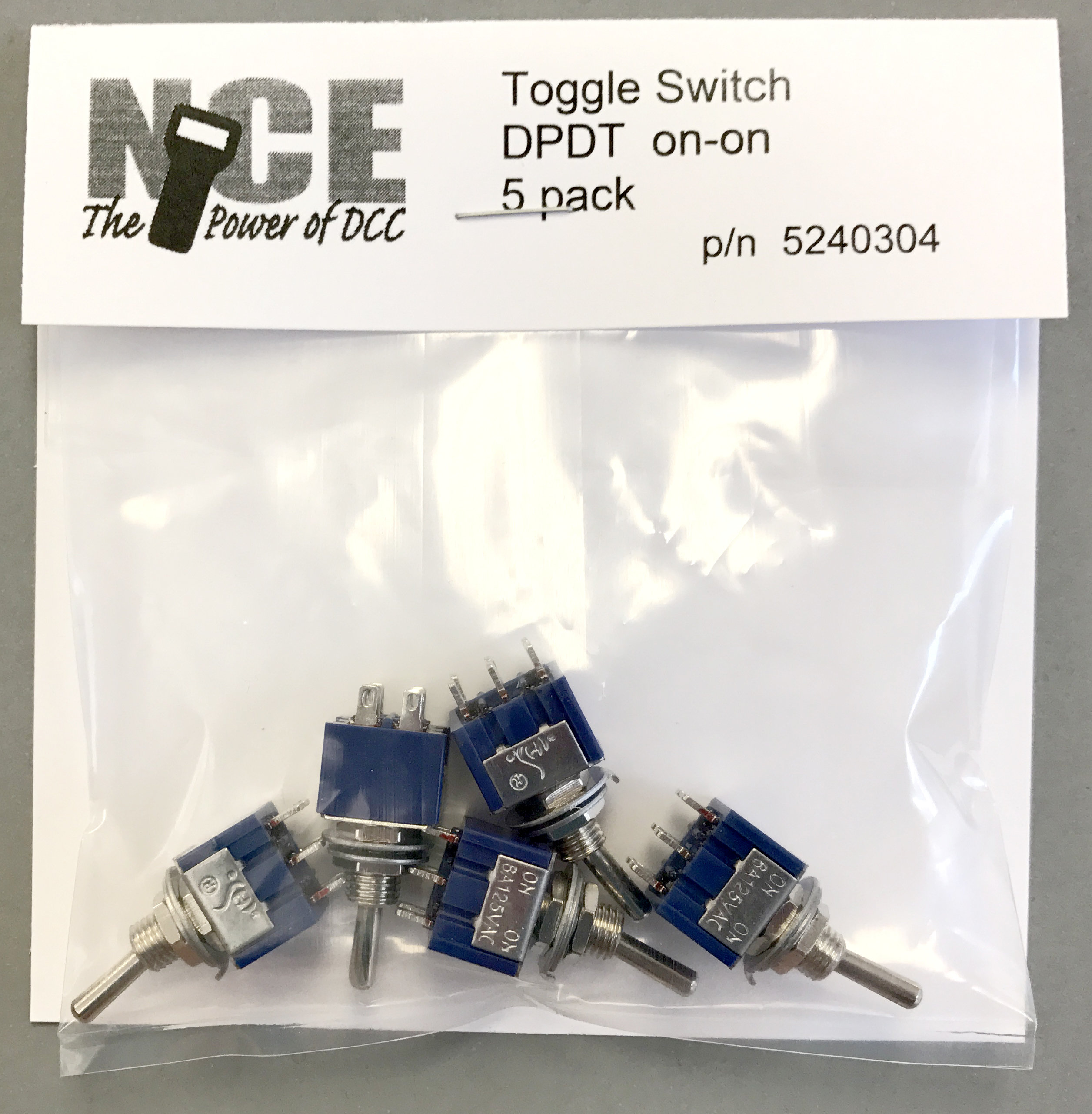 DPDT (on-on) toggle switch 5-pack