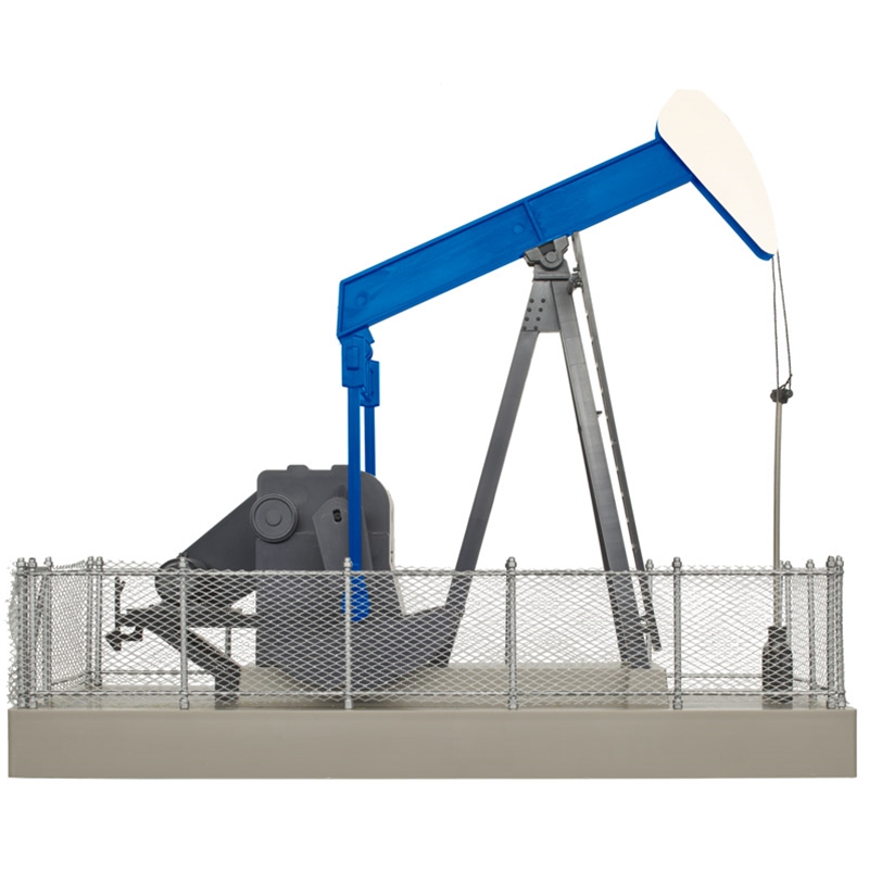 operating oil pump - blue & white