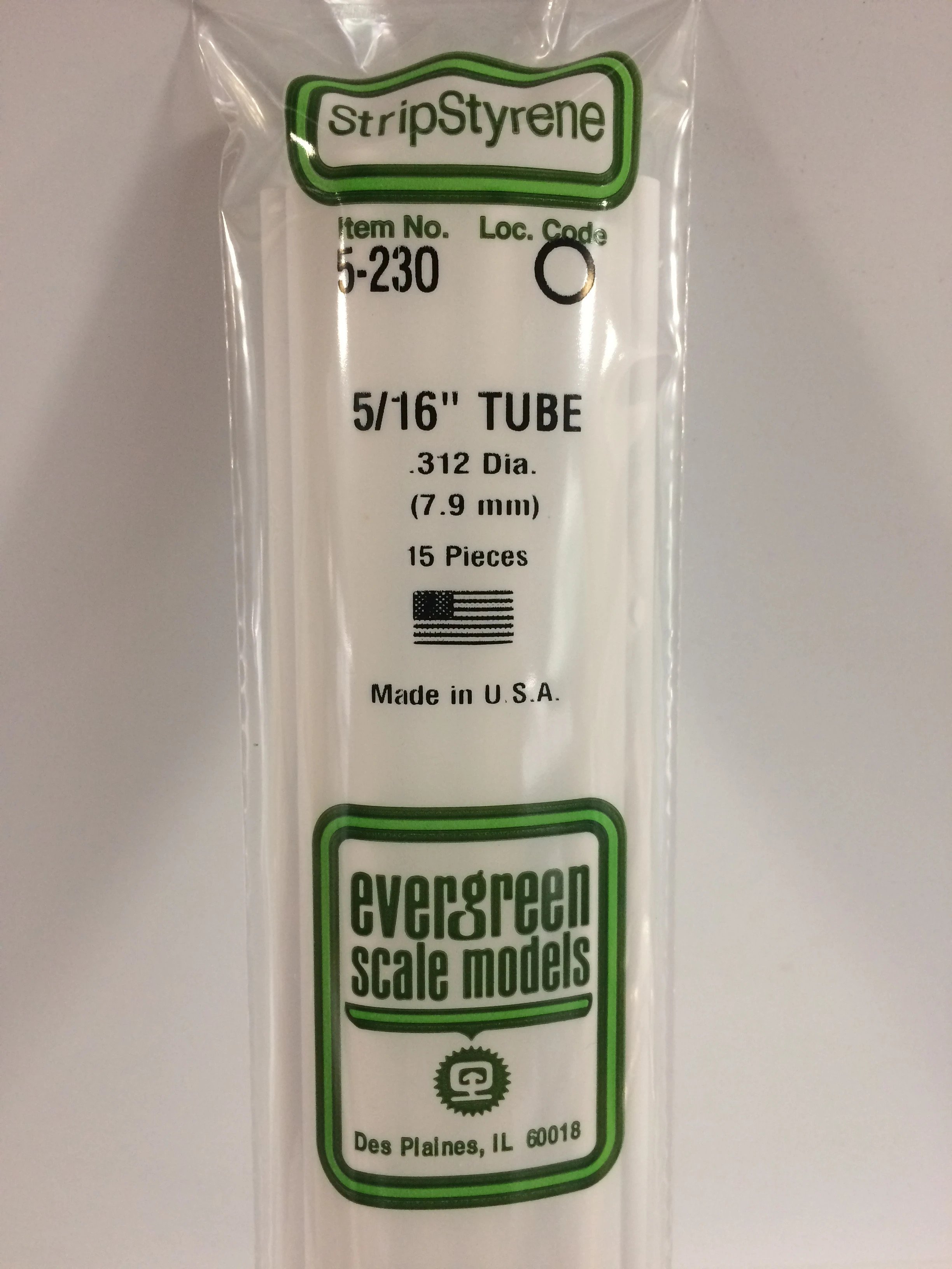 Round Tubing 5/16" 3 pieces