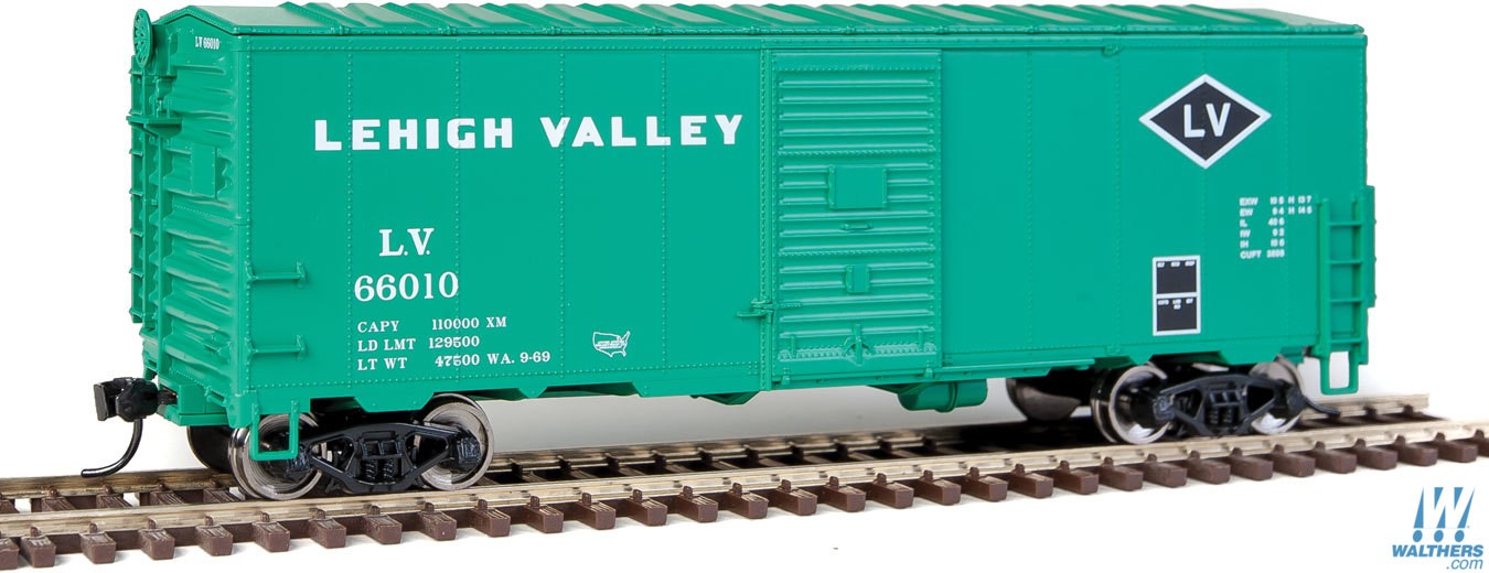 Lehigh Valley 40' AAR modernized 1948 boxcar #66010