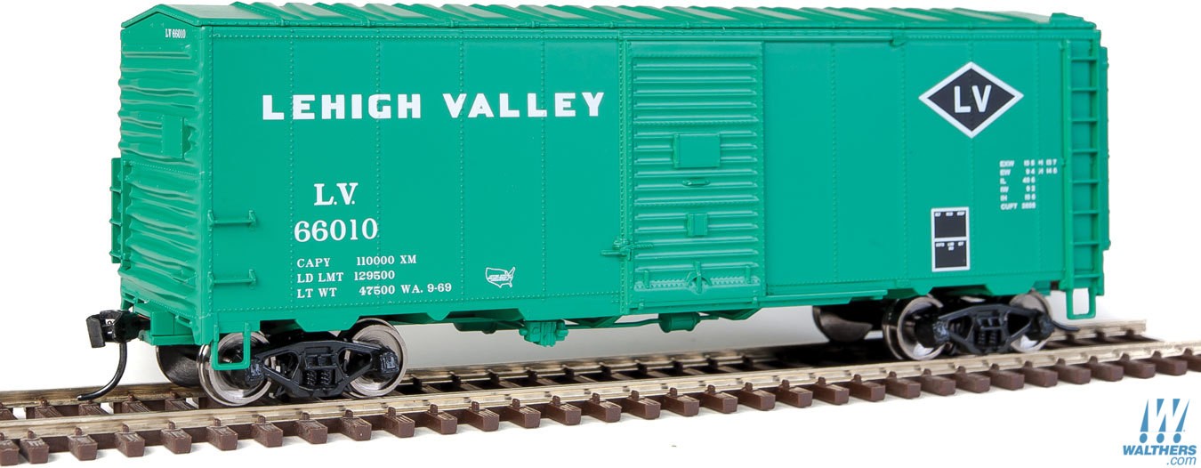 Lehigh Valley 40' AAR modernized 1948 boxcar #66010