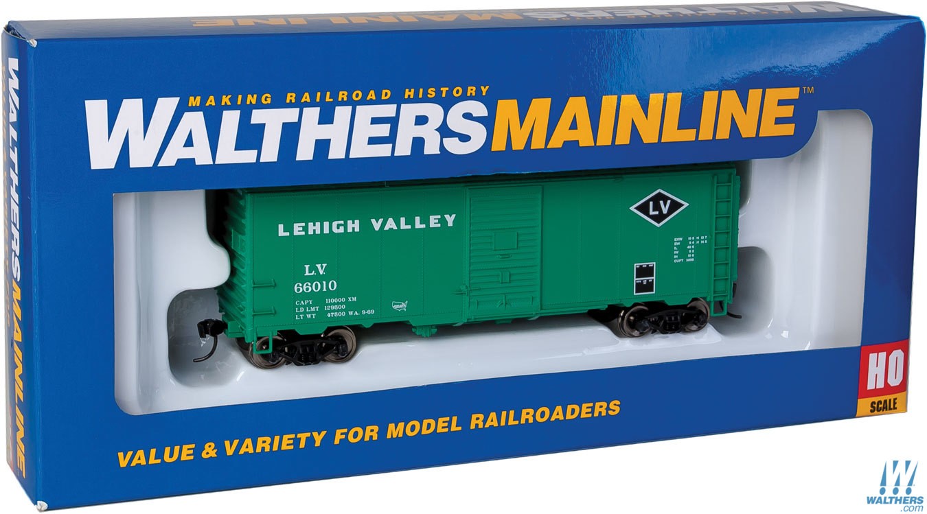 Lehigh Valley 40' AAR modernized 1948 boxcar #66010
