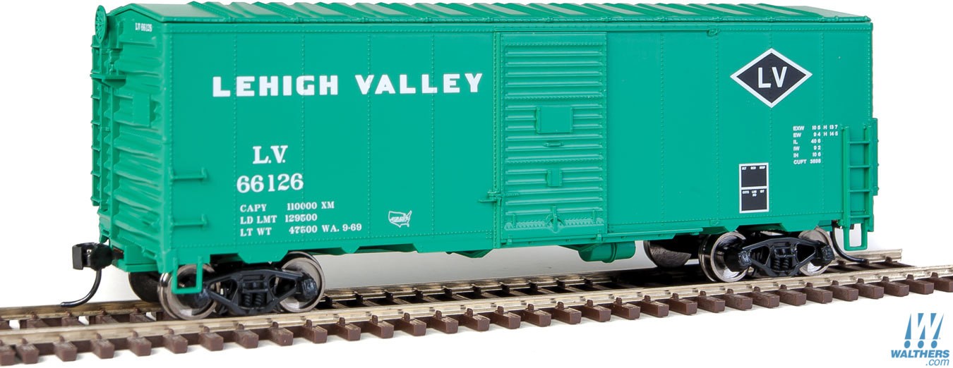 Lehigh Valley 40' AAR modernized 1948 boxcar #66126