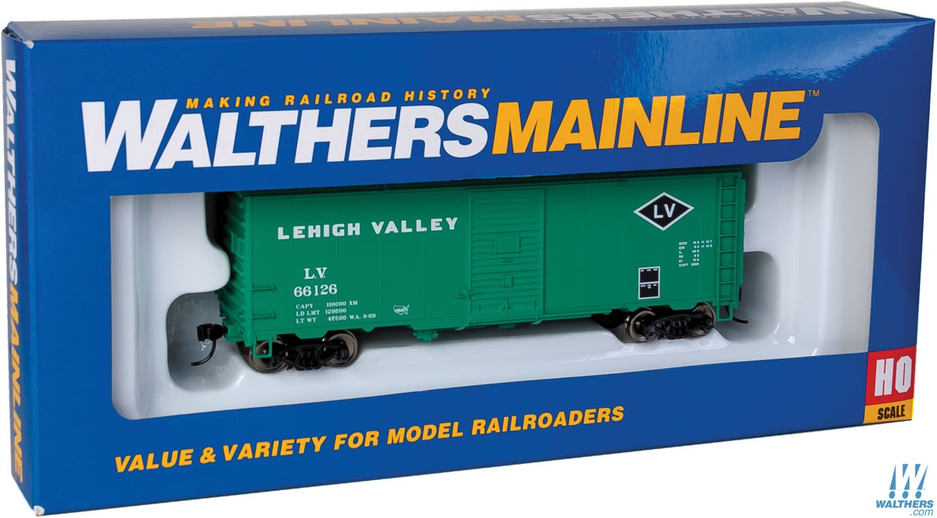 Lehigh Valley 40' AAR modernized 1948 boxcar #66126