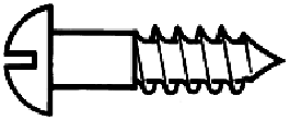 Wood Screws #1 x 3/8" Round Head 24-pack