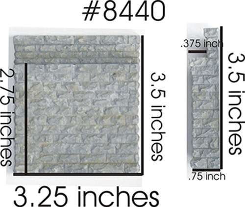 single cut stone bridge abutment