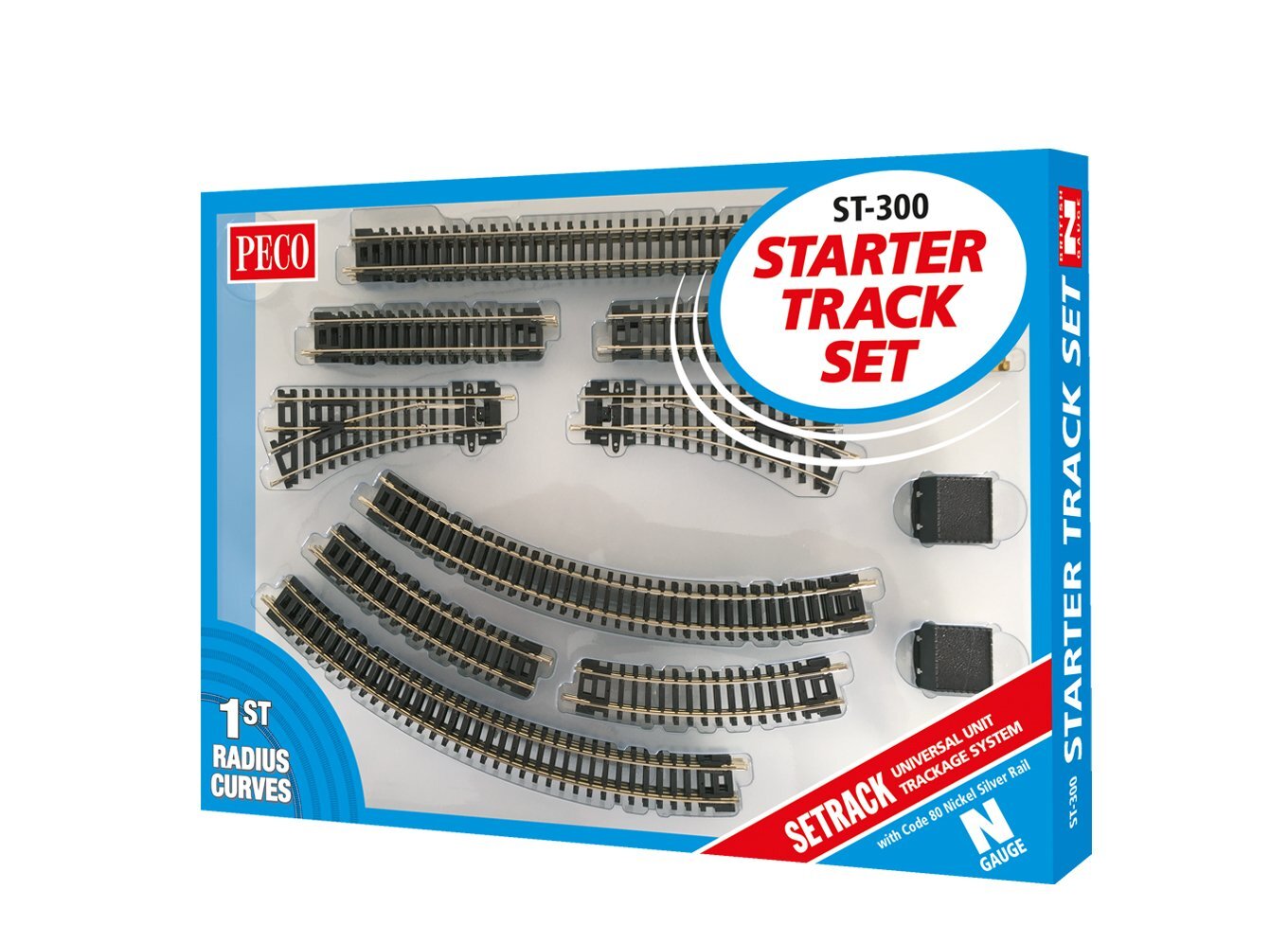 Starter Track Set 1st Radius Curves with code 80 nickel silver rail