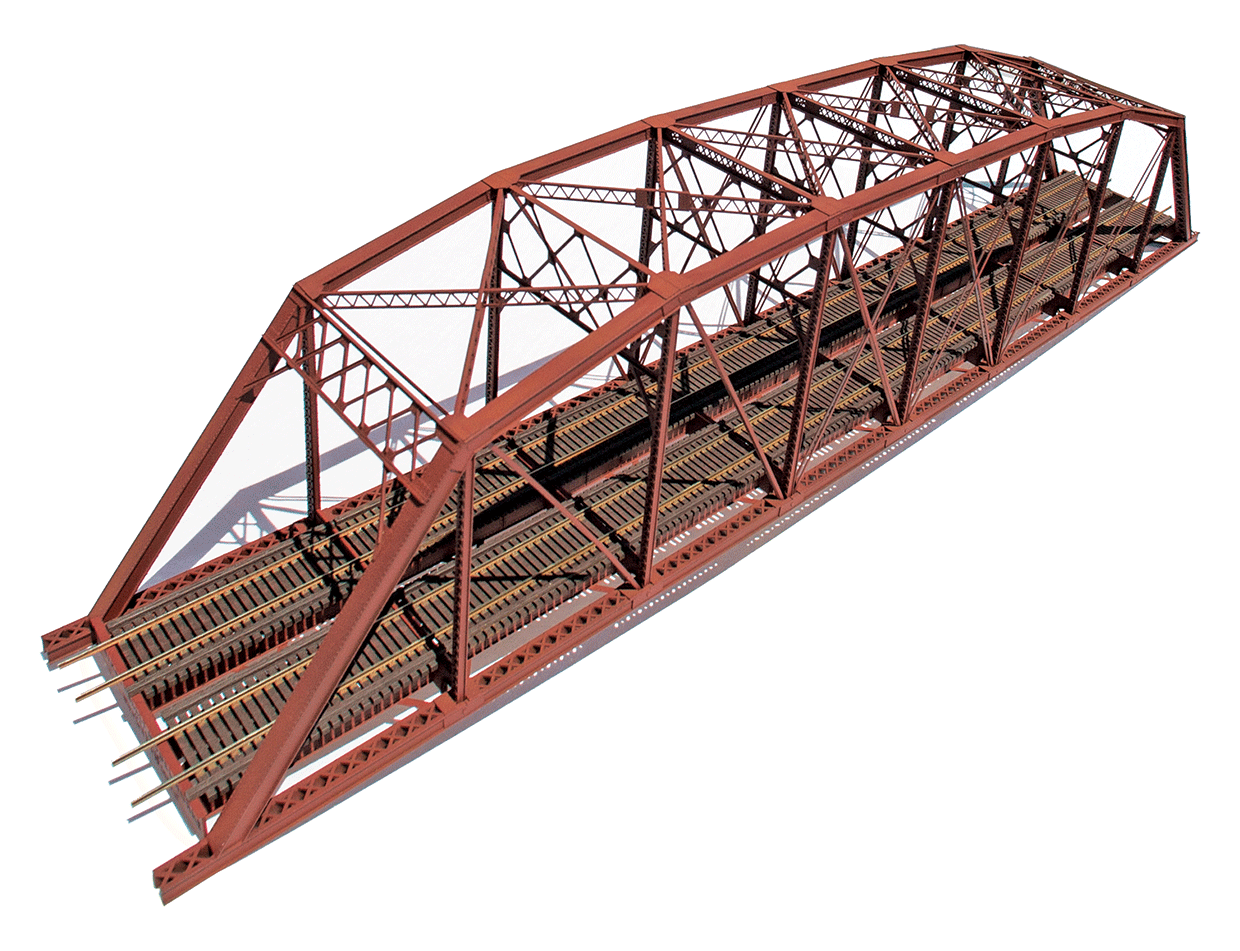 200 foot Parker “Hybrid” Double Track Truss Bridge kit