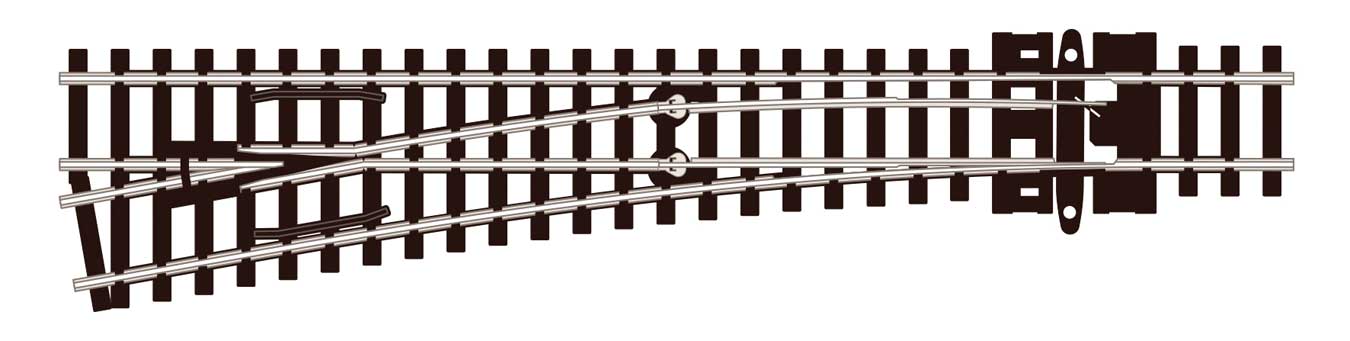 Code 55 Unifrog Medium Radius Left Hand Turnout