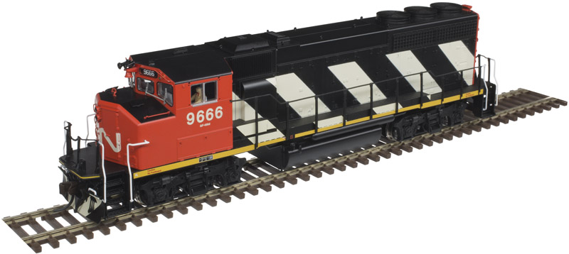 Canadian National (Zebra Stripes) GP40-2 (W) #9666 w/ESU Loksound