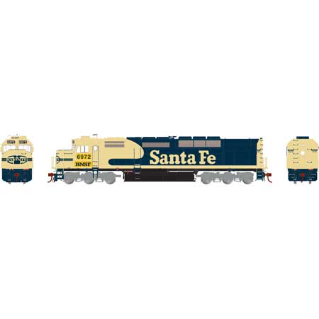Burlington Northern Santa Fe SDP40F (SDF40-2) #6972 w/Tsunami2