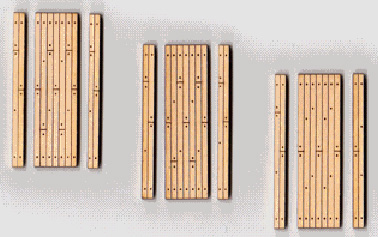 Wood Grade Crossings 3-Sets One Lane Crossings