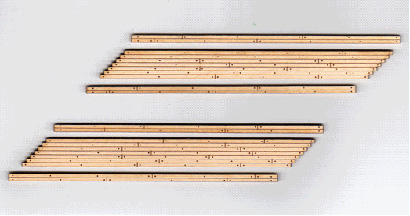Wood Grade Crossings 2-Lane For Right Angled Crossings (2 sets)
