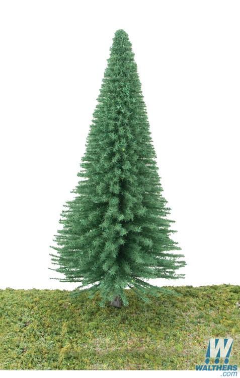 Pine Trees 3-3/8" to 5-1/2"  with Pin Base (10 pieces)