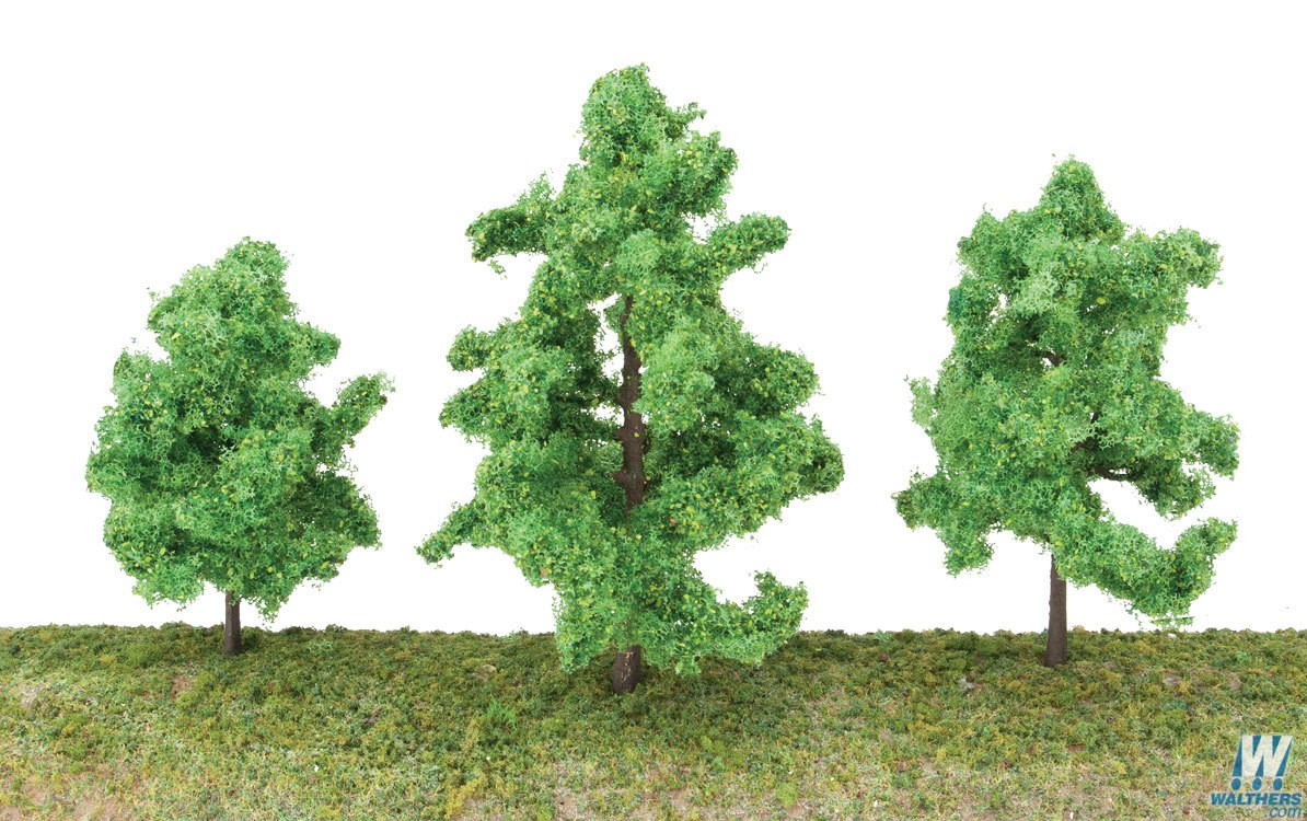 Spring Trees 3-3/8" to 5-1/2" with Pin Base (10 pieces)