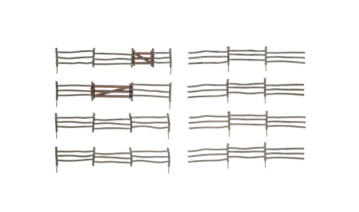 HO Log Fence