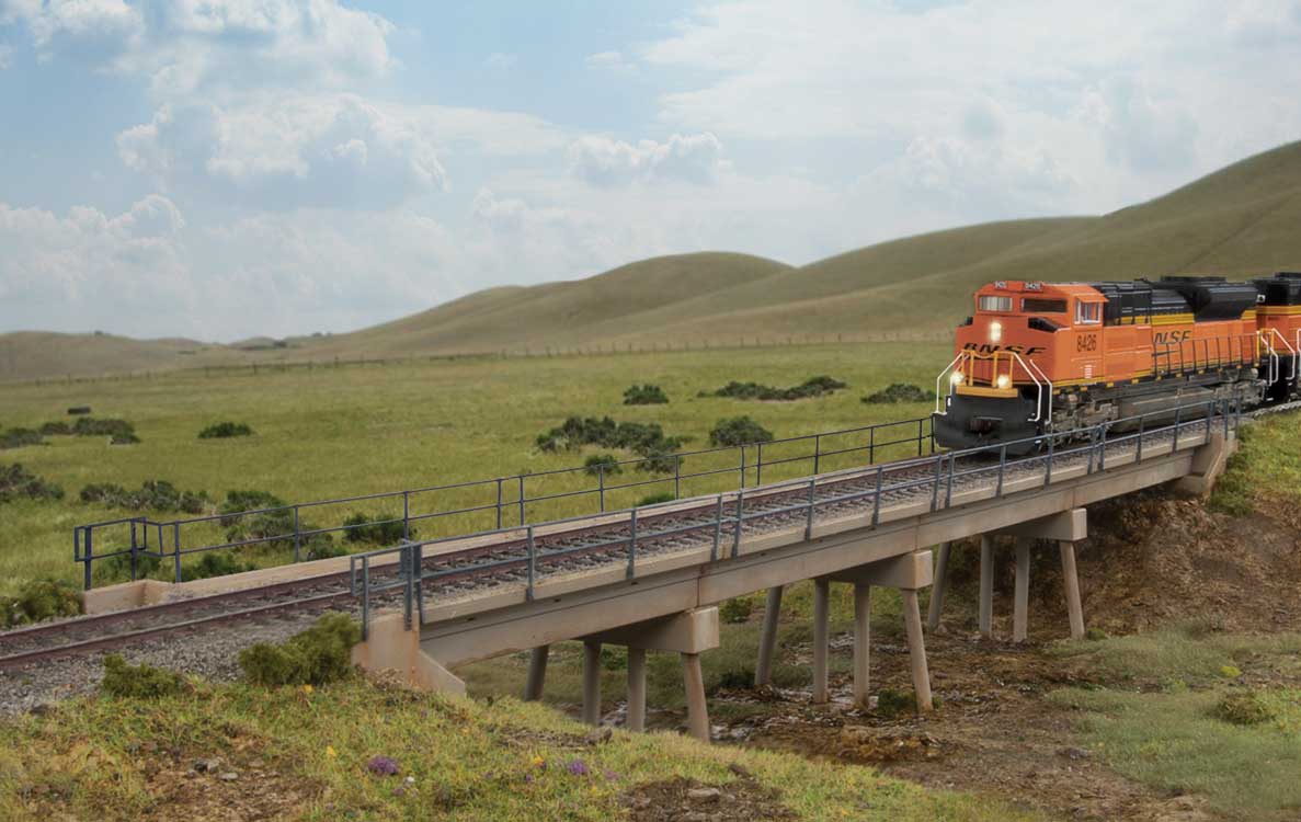 Modern Short Span Concrete Railroad Bridge