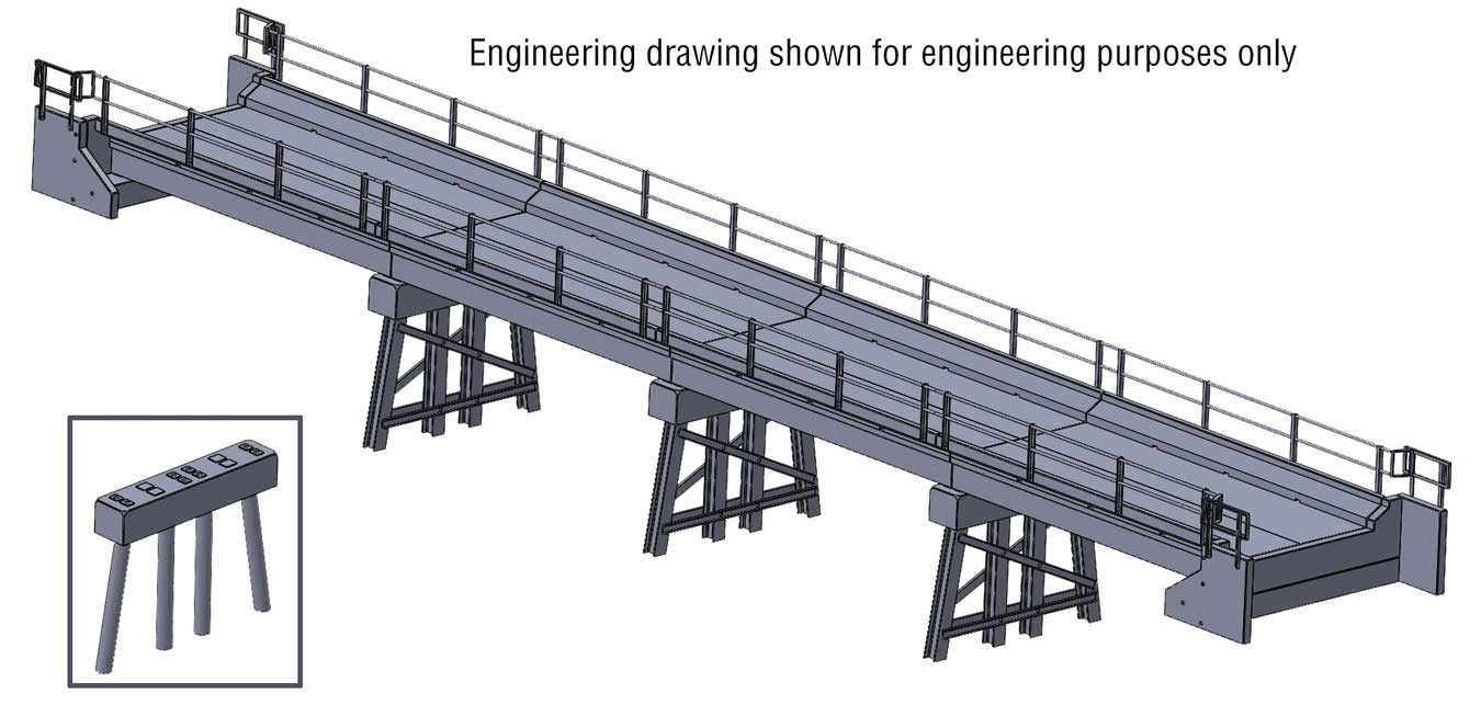 Modern Short Span Concrete Railroad Bridge