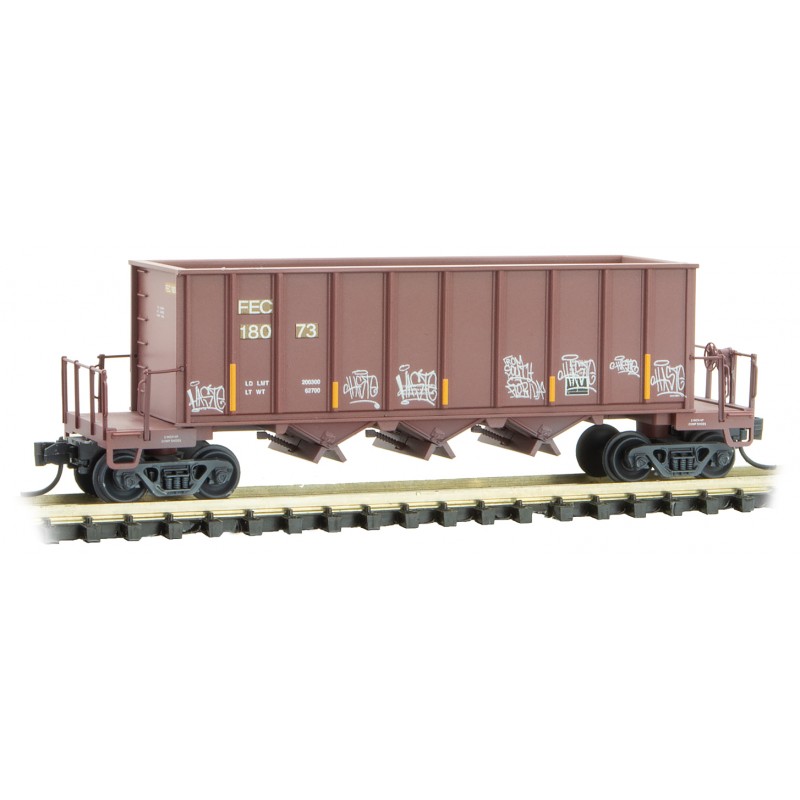 Florida East Coast 'Easter' Graffiti 43' Rapid Discharge Hopper #18073