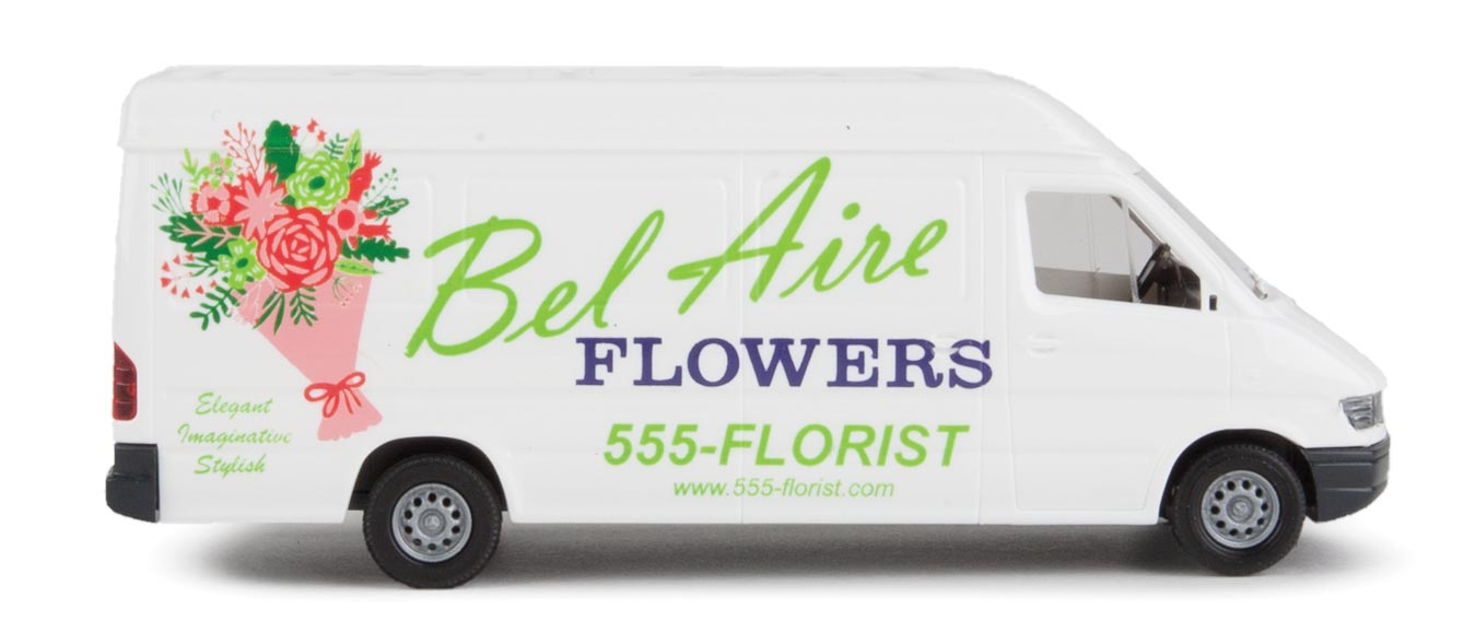 Bel Aire Flowers Delivery Van