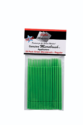 Regular 25 Pack Green Microbrush