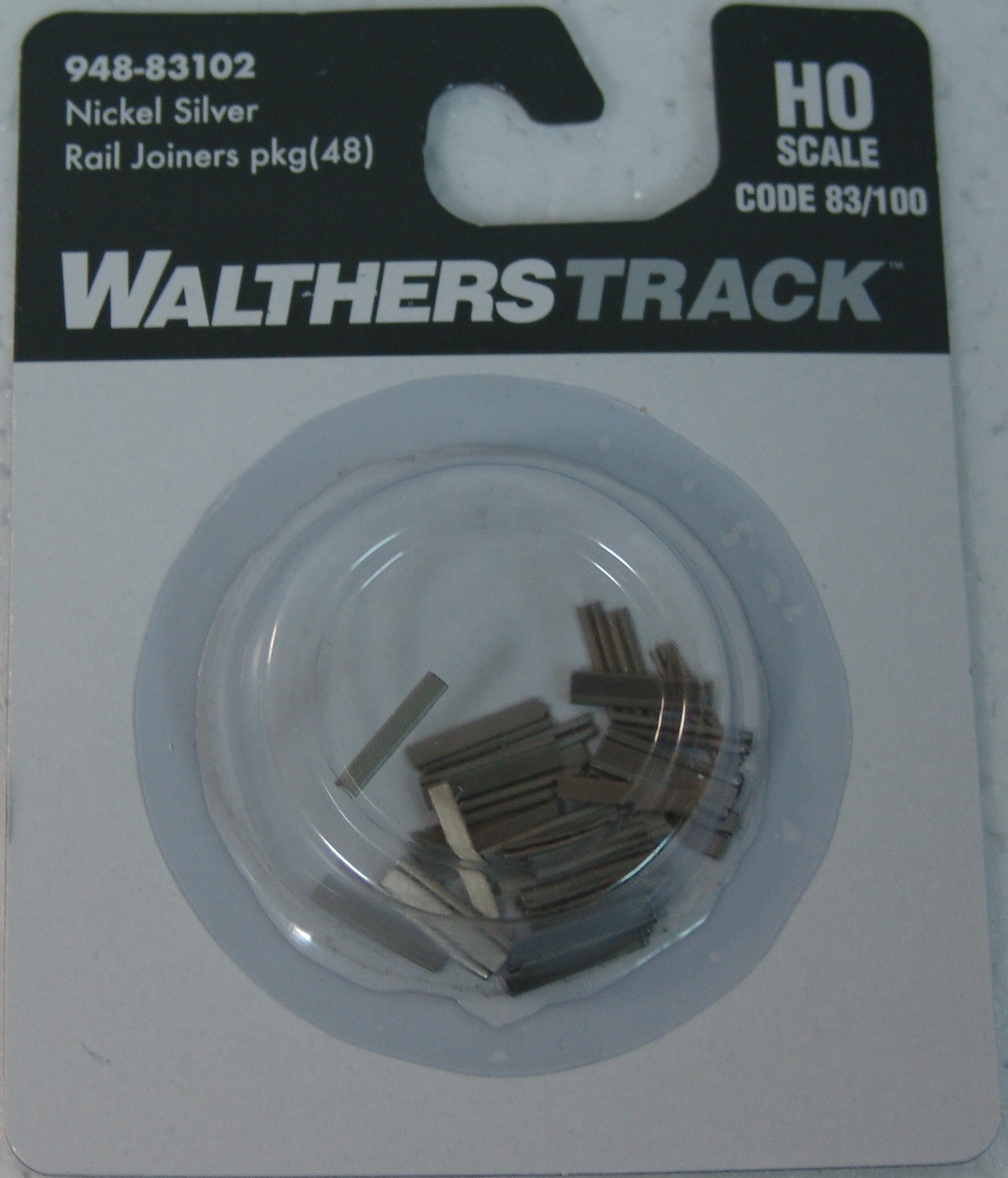 Code 83/100 Nickel Silver Rail Joiners Package of 48