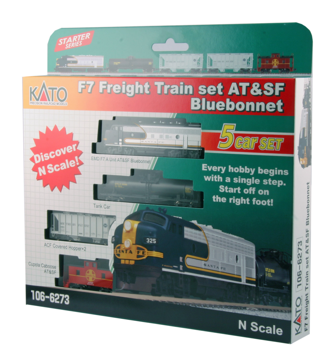 Santa Fe Bluebonnet F7 Freight Train Set