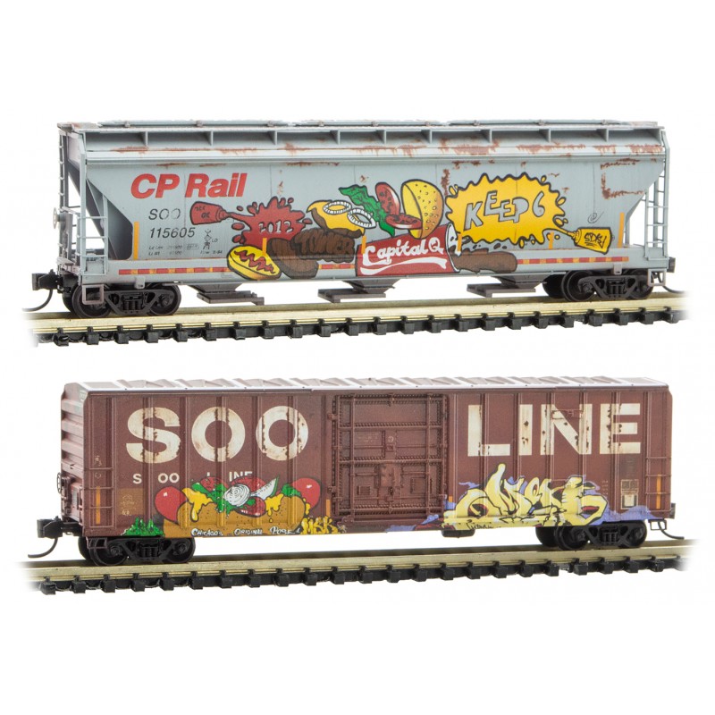 SOO/CP Rail 'Picnic' Graffiti 2-Pack