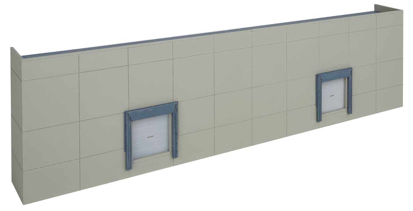 Modern Concrete Warehouse background building kit